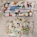 TWO NEW Dr. Seuss 100% cotton adjustable face masks–REDUCED to $3 each